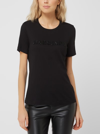 Marciano Guess T-shirt van mix van katoen en modal  Zwart - 4