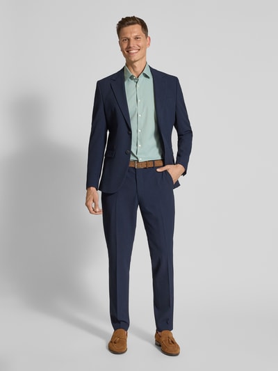 Jake*s Slim fit zakelijk overhemd in design met korte mouwen Lichtgroen - 1
