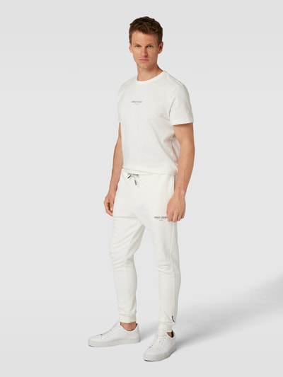 CARLO COLUCCI Sweatpants mit Label-Details Offwhite 1