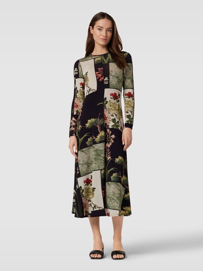 Ted Baker Maxi-jurk met all-over bloemenprint, model 'GRETIAA' Zwart - 4