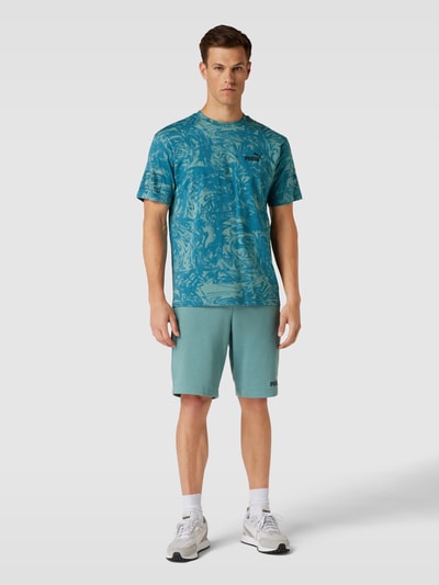 PUMA PERFORMANCE T-Shirt mit Allover-Muster Modell 'Summer' Petrol 1