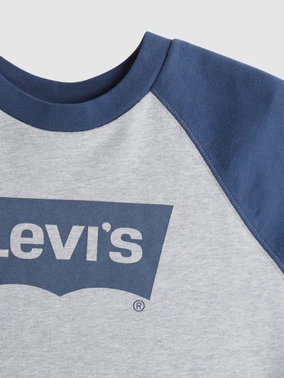 Levi's® Cropped Sweatshirt mit Logo Bleu 2