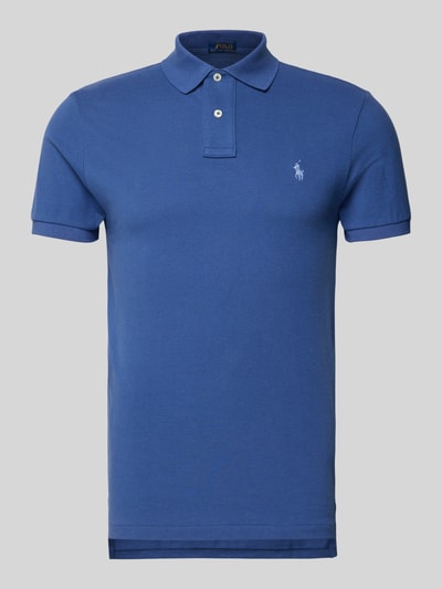 Polo Ralph Lauren Slim Fit Poloshirt aus reiner Baumwolle Blau 2