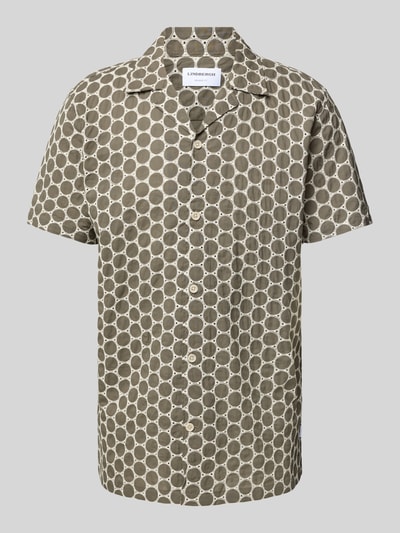 Lindbergh Relaxed Fit Freizeithemd mit Lochstickerei Mittelbraun 2