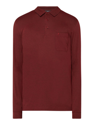 RAGMAN Poloshirt mit langen Ärmeln Bordeaux 2
