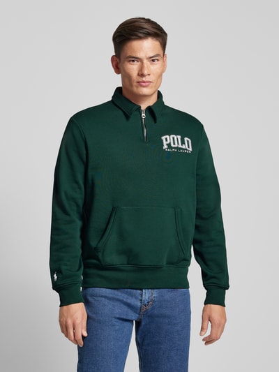 Polo Ralph Lauren Sweatshirt met kangoeroezak Flessengroen - 4