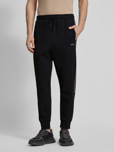 BOSS Green Sweatpants mit elastischem Bund Modell 'Hadikonos' Black 4