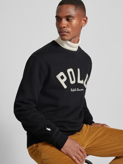 Polo Ralph Lauren Sweatshirt met labelstitching Zwart - 3