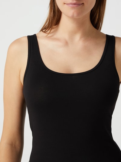 QS Tank Top mit Label-Detail Modell 'Basic' Black 3