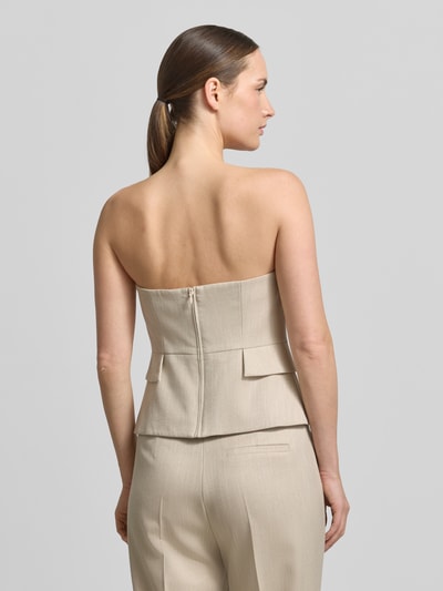 COMMA Bandeau-Top mit Pattentaschen Sand 5
