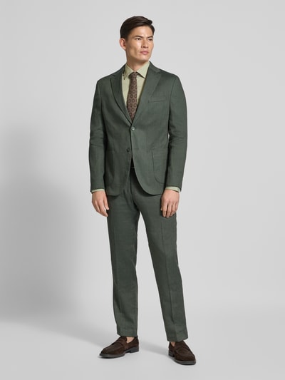 BOSS Slim fit zakelijk overhemd van katoenmix Groen - 1