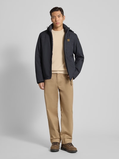 camel active Gebreide trui van wol met ronde hals Offwhite gemêleerd - 1