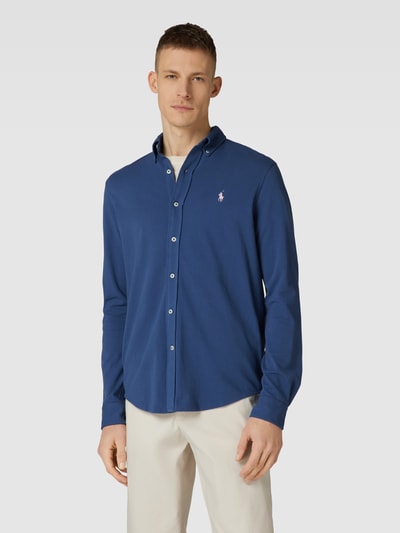 Polo Ralph Lauren Freizeithemd mit Label-Stitching Royalblau 4