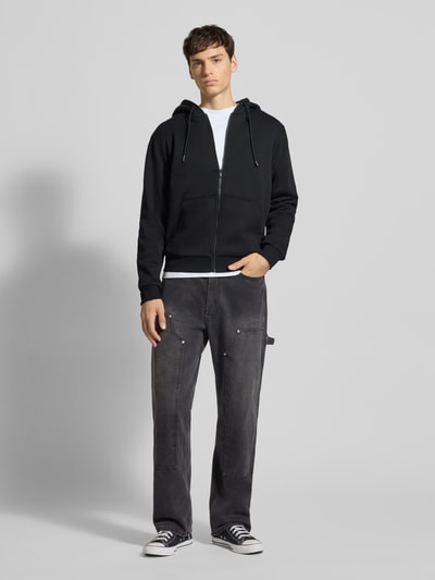 Jack & Jones Bluza rozpinana z kapturem model ‘BRADLEY’ Czarny 1