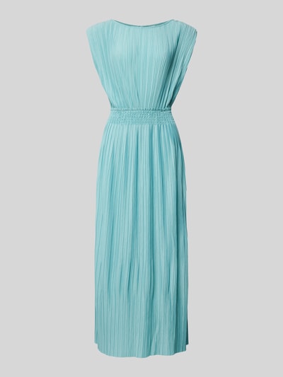 ICHI Sukienka midi z plisami model ‘YAMILET’ Miętowy 2