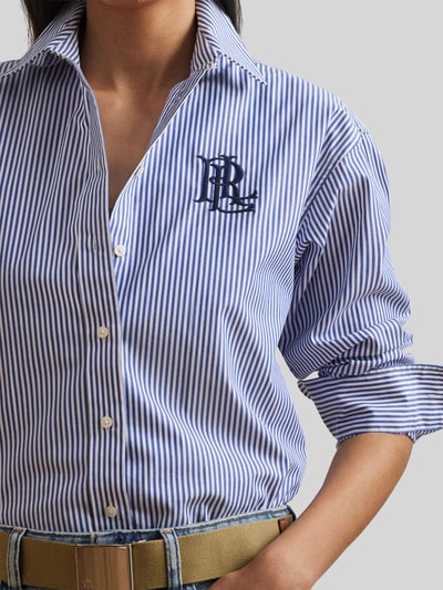 Lauren Ralph Lauren Relaxed Fit Langarmbluse aus Baumwoll-Mix Hellblau 3