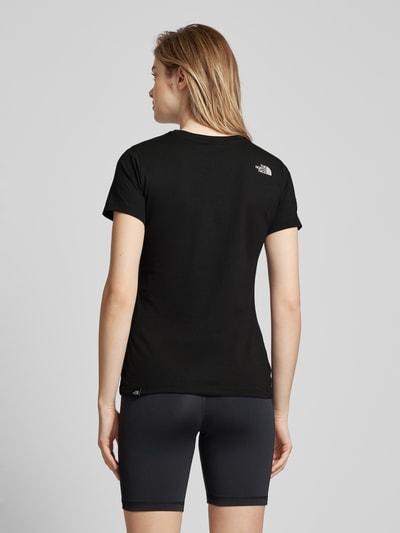 The North Face T-shirt met labelprint Zwart - 5