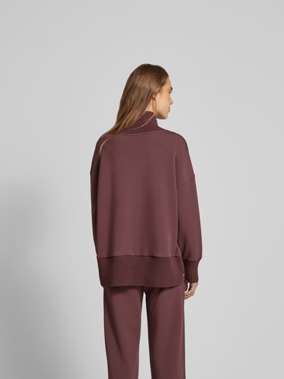 VARLEY Oversized Sweatshirt Stehkragen Bordeaux 5