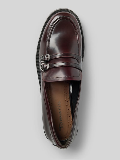 Tamaris Loafer aus echtem Rindsleder Bordeaux 3