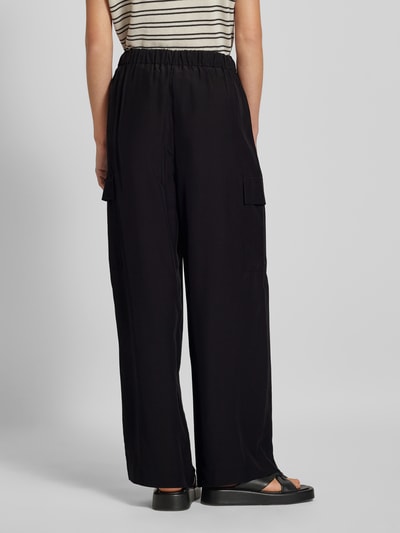 Marc O'Polo Wide Leg Stoffhose mit Cargotaschen Black 5