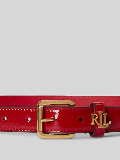 Lauren Ralph Lauren Riem van echt leer met logodetail Rood - 2