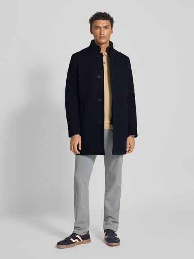 MCNEAL Mantel mit Stehkragen Dunkelblau 1