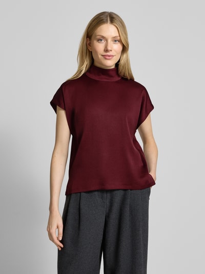 Drykorn Blouseshirt met opstaande kraag, model 'ALARIA' Bordeaux - 4