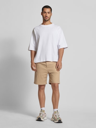 REVIEW Shorts in unifarbenem Design Beige 1
