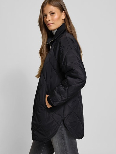 Tom Tailor Denim Relaxed Fit Steppmantel mit Stehkragen Black 3