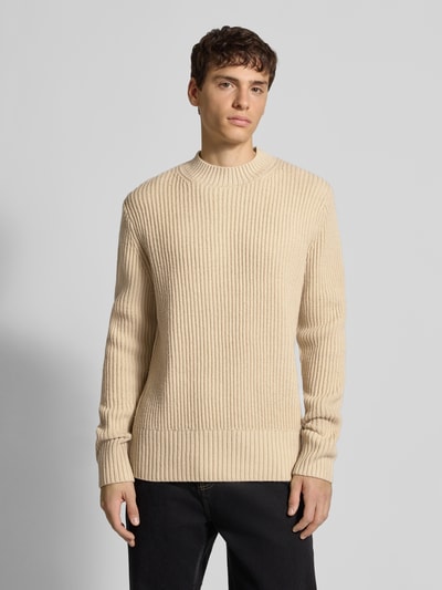 G-Star Raw Strickpullover mit gerippten Abschlüssen Offwhite 4