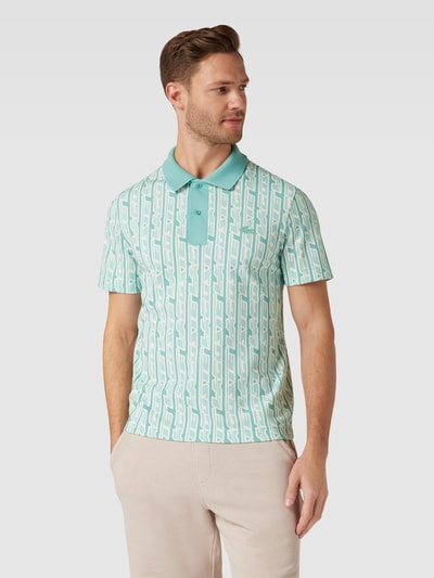 Lacoste Poloshirt mit Allover-Muster Mint 4