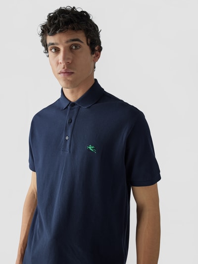 Etro Poloshirt mit Label-Stitching Blau 3