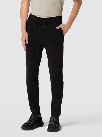 BOSS Orange Sweatpants in unifarbenem Design Modell 'Sestart' Black 4