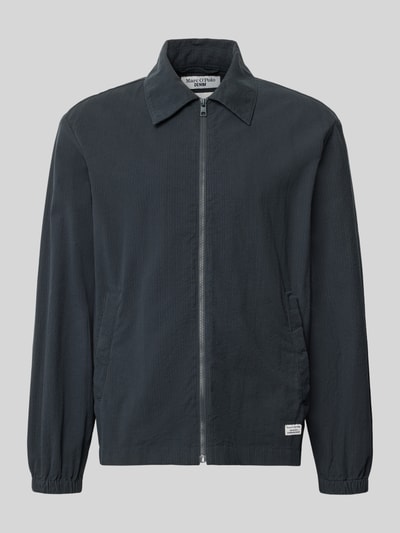 Marc O'Polo DENIM Regular Fit Hemdjacke aus reiner Baumwolle Dunkelgrau 1