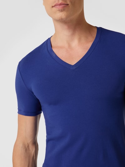 Balmain T-Shirt mit Label-Stitching Blau 3