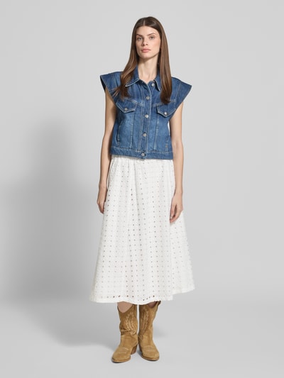 Milano Italy Midirok van puur katoen Offwhite - 1