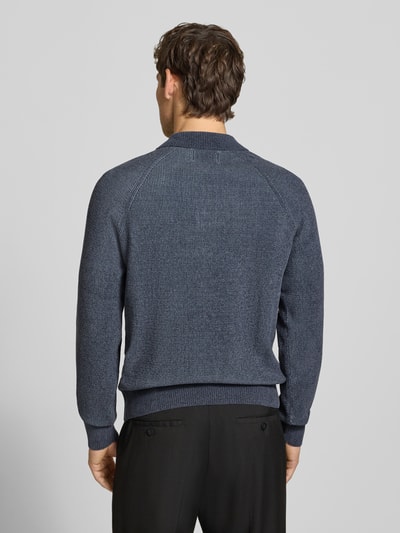Jake*s Studio Men Regular Fit Pullover mit Polokragen Rauchblau 5