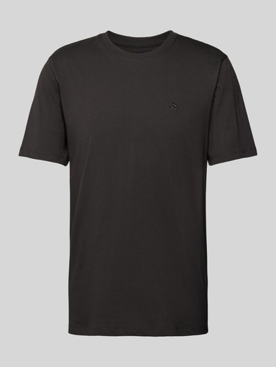 Scotch & Soda T-Shirt mit Logo-Stitching Black 2