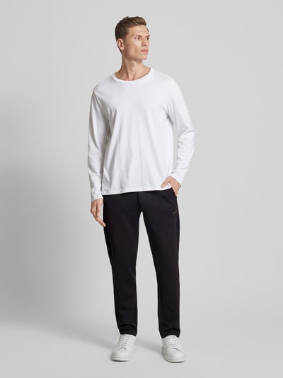 Paul & Shark Regular fit sweatpants met tunnelkoord Zwart - 1