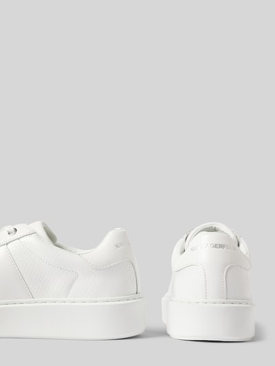 Karl Lagerfeld Leren sneakers met labelprint, model 'MAXI' Wit - 2