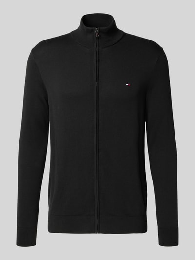 Tommy Hilfiger Regular fit gebreid jack van puur katoen Zwart - 2