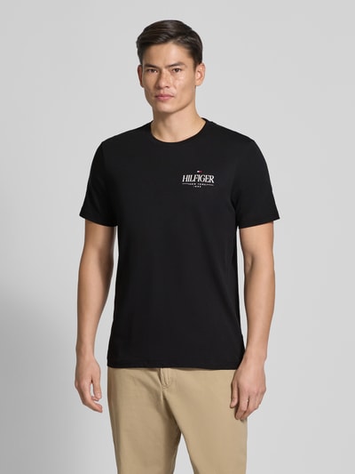 Tommy Hilfiger Regular Fit T-Shirt aus reiner Baumwolle Black 4