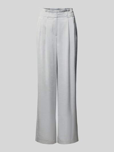 Produktfoto, Wide Fit Stoffhose mit gelegten Falten von Marc Cain z mieszanka acetatu, wpuszczane kieszenie, z tyłu kieszeń, zapięcie na haftkę i zamek błyskawiczny, szerokość w rozmiarze 36: 38 cm, długość wewnętrzna nogawki w rozmiarze 36: 83 cm