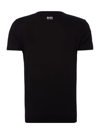 BOSS Green Regular Fit T-Shirt mit Logo-Print Black 4