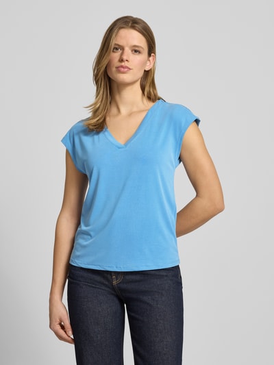 ONLY Loose Fit T-Shirt aus Modal-Mix Modell 'FREE' Blau 4