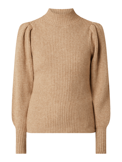 Only Pullover aus Viskosemischung Modell 'Katia' Camel Melange 2