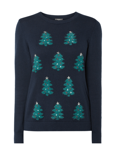 Montego Pullover mit Weihnachtsmotiv  Marine 2