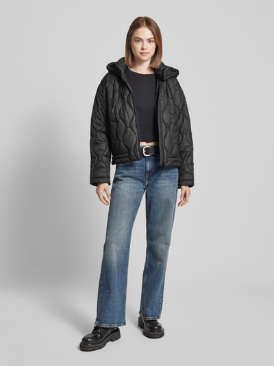 Tom Tailor Denim Steppjacke mit Kapuze Black 1