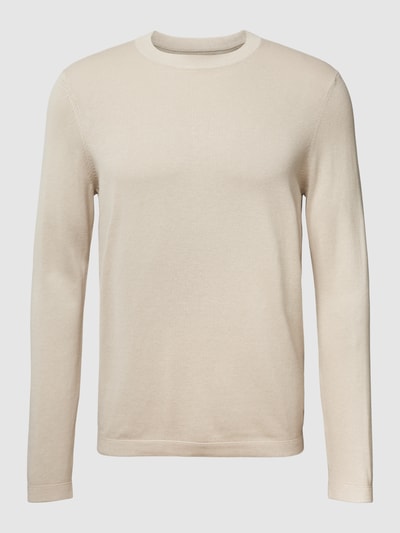 Marc O'Polo Longsleeve mit Label-Stitching Hellgrau 2