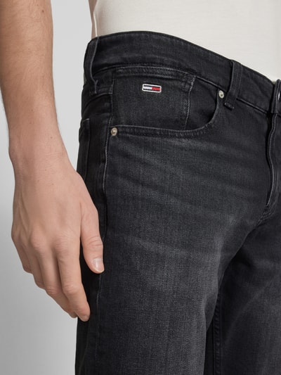 Tommy Jeans Slim Jeansshorts aus Baumwoll-Elasthan-Mix Black 3